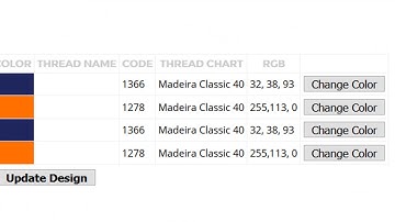 Recolor Design Concept - Wilcom Embroidery API