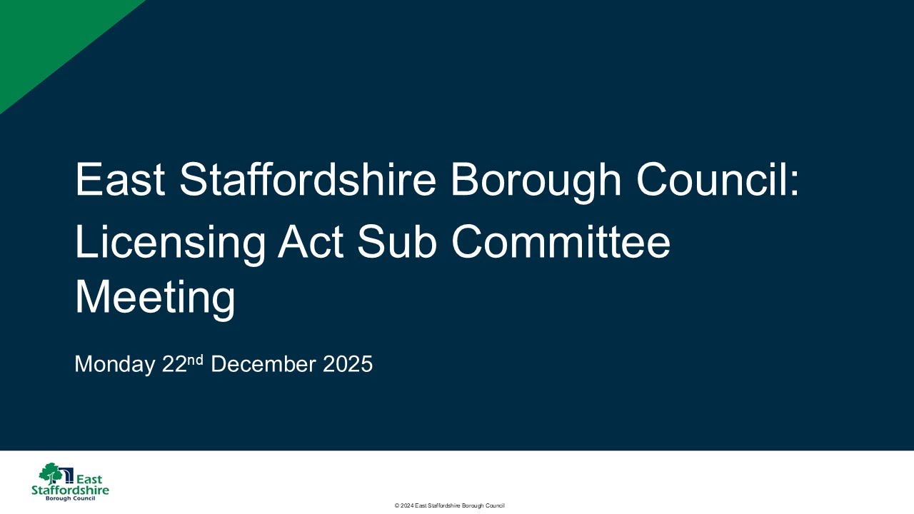 Licensing Act Sub Committee | 22nd December 2025