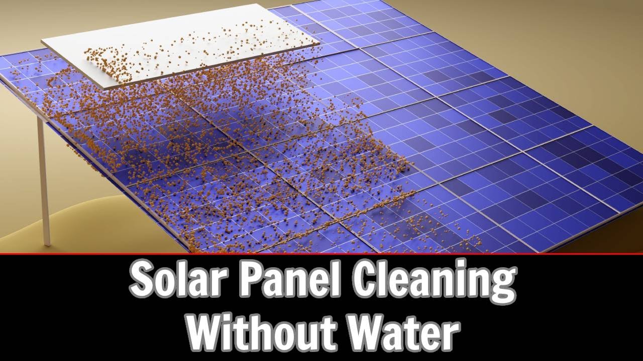 Solar Panel cleaning without Water YouTube
