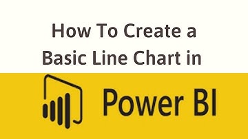 How to Create a Basic Line Chart in Power BI Tutorial | Get started with Power BI Desktop