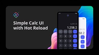 Uno Platform 5.0 - Hot Reload showcase using Simple Calculator sample app screenshot 1