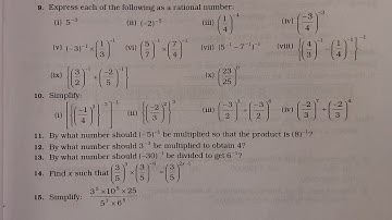 Class 7 (RS Aggarwal) | Chapter 5(Exponents) | Exercise 5A (Q. 9 - Q.15) | CBSE