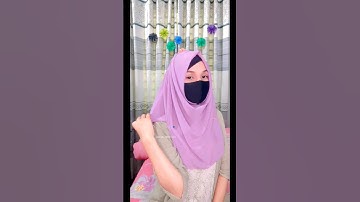 Full coverage hijab tutorial with short hijab|| Chiffon hijab|| Jannatul Naher Dina || #shorts
