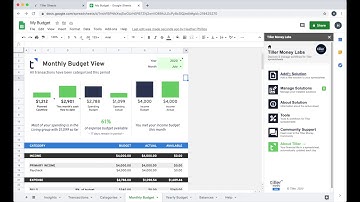 Customize your automated budgeting spreadsheet with Tiller Money Labs