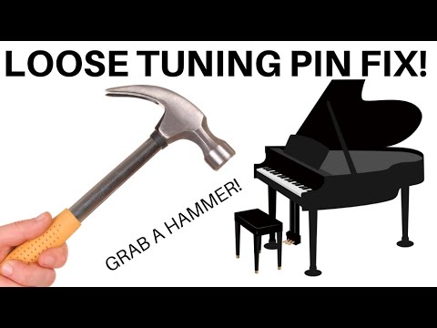 Loose Tuning Pin on Piano Quick Best Repair - Grab a hammer 