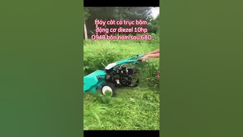 Máy cắt cỏ trục băm động cơ dầu 10hp máy cắt băm trả cỏ nông nghiệp