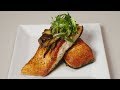 [Eng sub] 香煎三文鱼和蜜汁冬菇 Pan Seared Salmon with Honey Glazed Shiitake