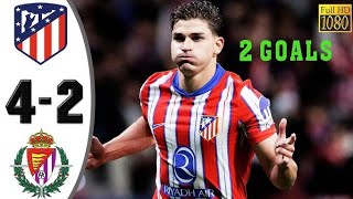 Atletico Madrid vs Real Valladolid (4-2) | Highlights | La Liga 2025 | PES 21