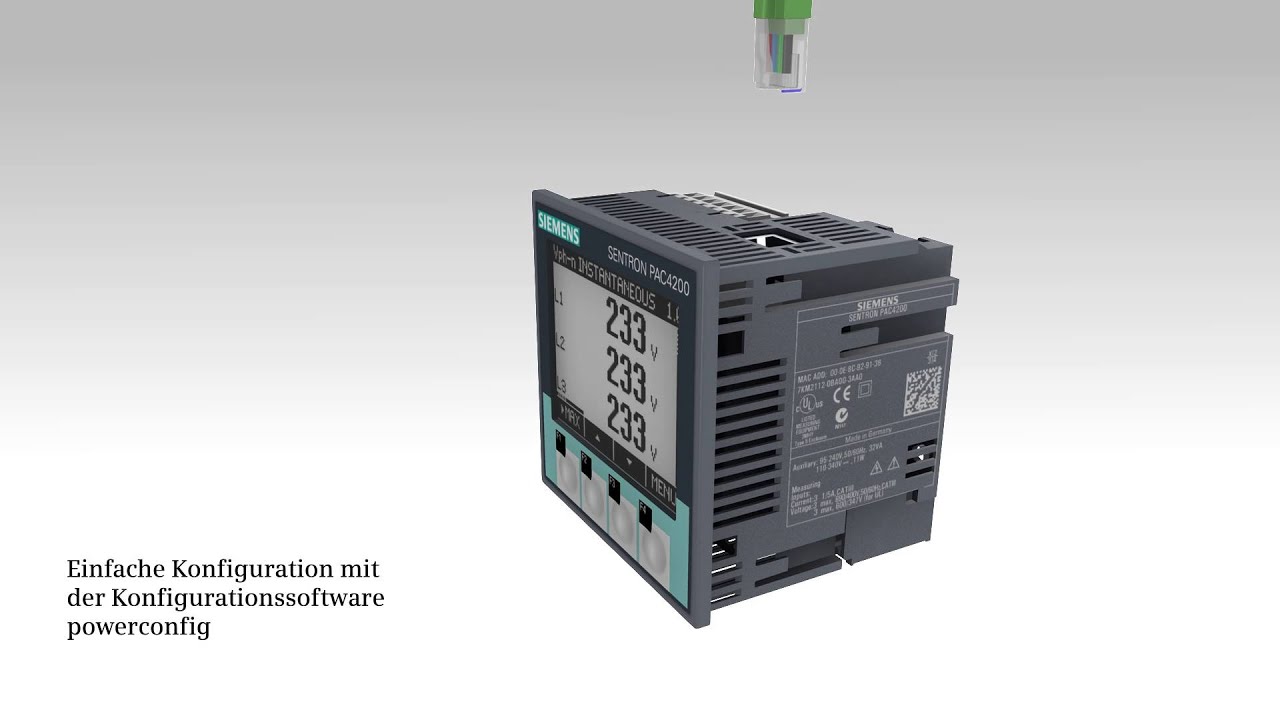 Siemens Messgeräte 7KM PAC3100, 3200 und 4200: Technische Merkmale