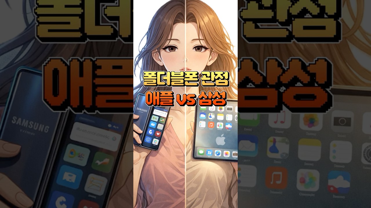 왜 애플은 와이드 폴더블폰을 선택했을까? 삼성 갤럭시Z 폴드7와는 다르네요 #shorts