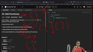 درک الگوریتم برای لذت و مصاحبه: پرانتزهای متناسب - استک / آسون
