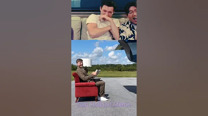 Tom Holland react Try to laugh Part 34. #tomholland #trynottolaugh #funny #reaction