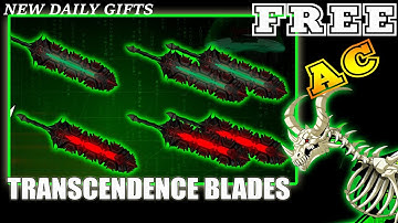 AQW NEW 4 TRANSCENDENCE RARE BLADES l DAILY GIFTS