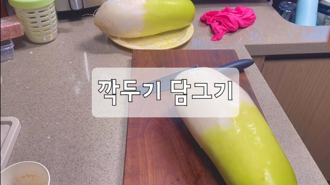 설거지 브이로그 | 깍두기 담그기(레시피❌, 눈대중⭕️)