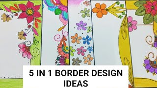 Border design ideas for project | New project designs #shorts