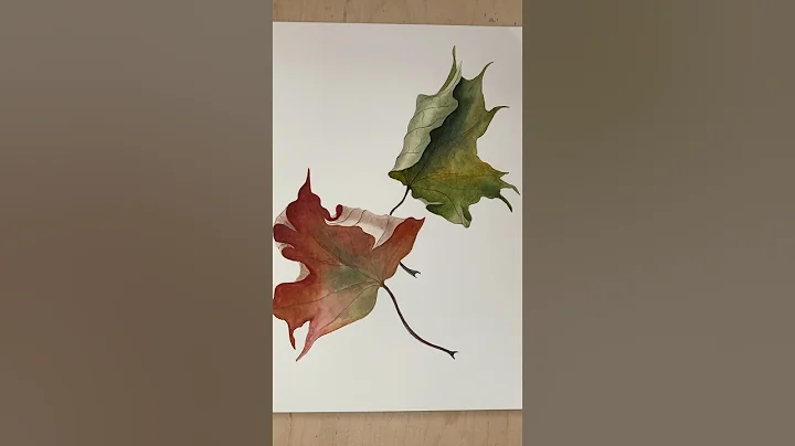 Maple leaves #watercolorpainting #arttutorial #watercoloring #painting #watercolor #watercolorart