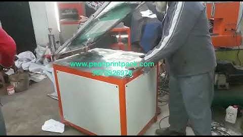 Manual Vacuum table screen printing machine