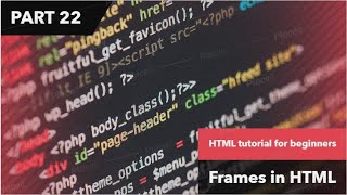Html Tutorial For Beginnerstutorial Frames In Html