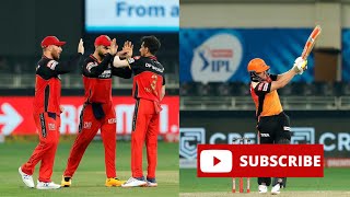 IPL 2020 Match no 03 | RCB vs SRH | 2nd inning highlight review