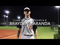 Brayden Haranda Class of 2022 Catcher Baseball Recruiting Video