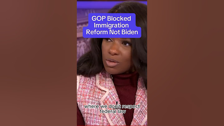 Republicans blocked immigration reform not Biden