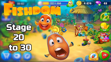 Fishdom: Gameplay Walkthrough Part 2 - Level 20-30 Completed (iOS, Android)