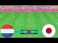 Netherlands vs Japan - FIFA World Cup Full Match Highlights