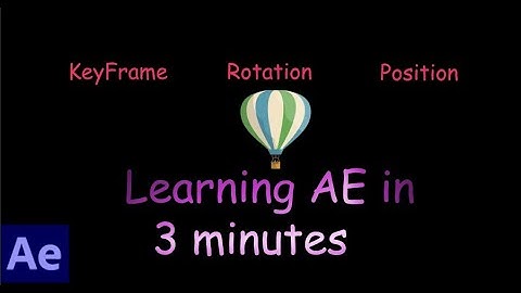 Adobe After Effects 2024 for Beginners - keyframe and set rotation position properties