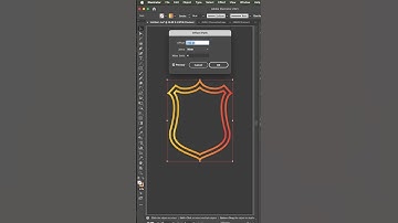 Secret to Perfect Badge Shapes in Illustrator! 🏅 🔥 #shorts
