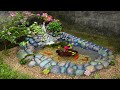 A Masterpiece Made of Cement - Turn the garden corner into a beautiful waterfall aquarium