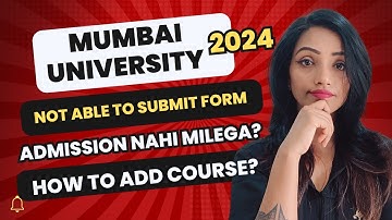 MUMBAI UNIVERSITY 2024 LAST DAY TO APPLY | IF YOU STUCK WITH YOUR APPLICATION MUST WATCH
