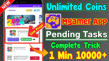 mGamer App Task Pending Problem Solve 2024 |mGamer Pending Task Complete Trick,mGamer Referral Code