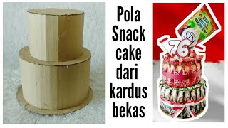 CARA MEMBUAT TATAKAN KUE DARI KARDUS untuk Snack tart / money cake || mudah, cocok untuk pemula