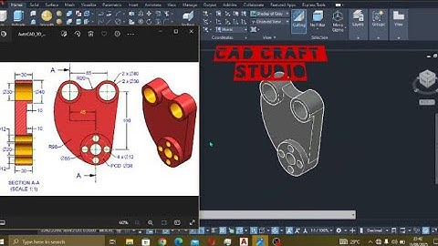 Fastest Way to Model a Mechanical Bracket in AutoCAD 3D | From 2D Drawing