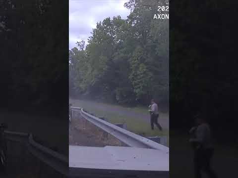 Dashcam shows out-of control car nearly hit Virginia police officer