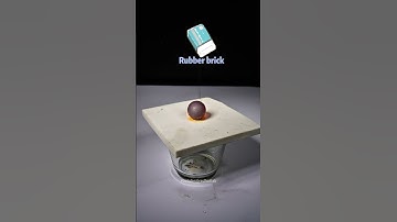 Rubber Brick: When 2000°F Steel Meets Unyielding Eraser (Epic Fail ASMR) #experiment #asmr