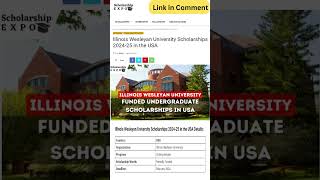 Study in USA with Illinois Wesleyan University Scholarships shorts