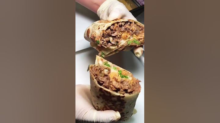 Burrito Auténtico Mexicano | Comida callejera Sabrosa