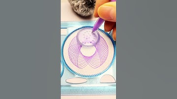 Hypnotic Spirograph Pattern | Relaxing Drawing ASMR