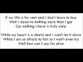 Life For Rent - Dido (Lyrics)