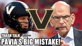 Did Diego Pavia set himself up for FAILURE vs. Alabama? 👀 Finebaum RIPS QB 🗣️ | The Matt Barrie Show