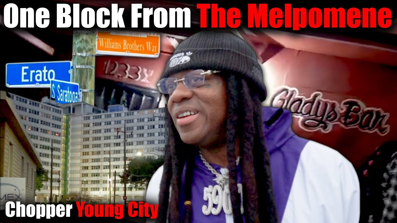 Young City walks through Birdman old Hood to Gladys Bar, Shows us his Rooftop Penthouse & the Melph