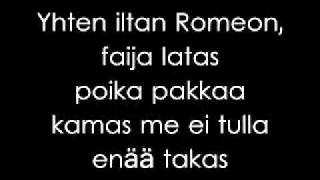 Pikku G - Romeo & Julia - Lyrics chords