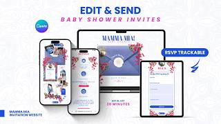 Baby Shower Invitation Website with Trackable RSVP | Edit & Send Invitation website on Canva screenshot 5