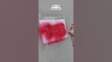 DIY Stencil Techniques: RAL168 Spray Paint in Action! 😎 #RAL168 #spraypaint #DIY #stencilart
