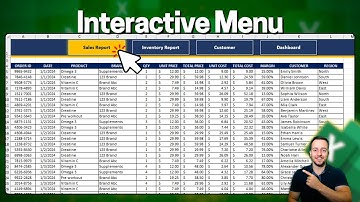 Interactive Navigation Menu Excel with Buttons to Switch Between Sheets