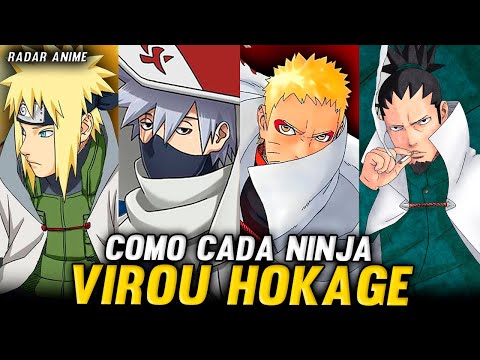 COMO CADA NINJA VIROU HOKAGE EM NARUTO E BORUTO 