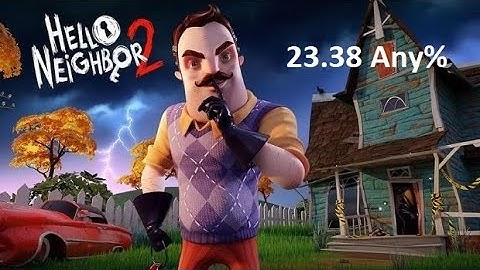 HELLO NEIGHBOR 2 ALPHA 1 SPEEDRUN 23.38 (Any%) | KEY GLITCH