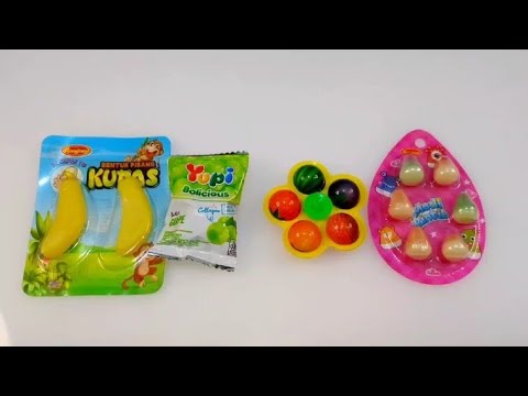 Satisfying Asmr Rainbow Candy yupi and Double Chupa Chups Unboxing Video