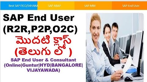 Class 1-(తెలుగు లో) SAP End User course- Best 